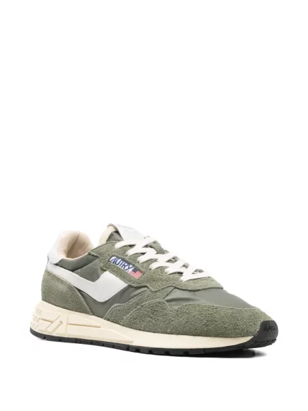 Sneakerși Autry din piele de căprioară verde