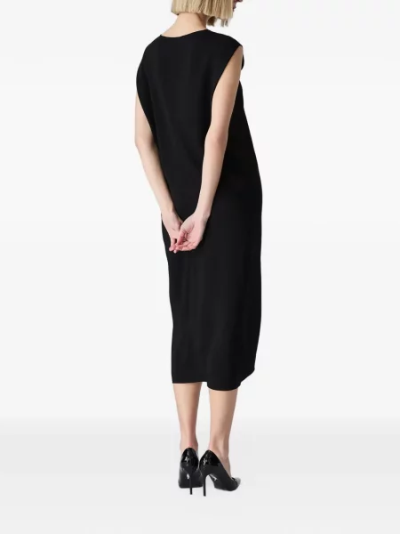 Rochie midi Vera Wang din crep negru