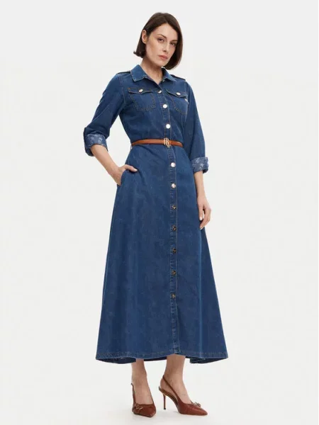 Fracomina Jeans haljina plava