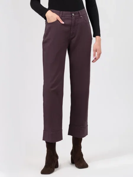 Джинсы Panicale Cashmere бордовые