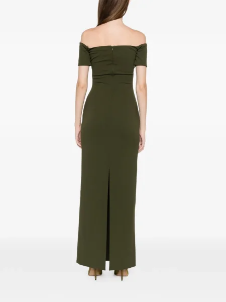 Rochie maxi Solace London de costum verde