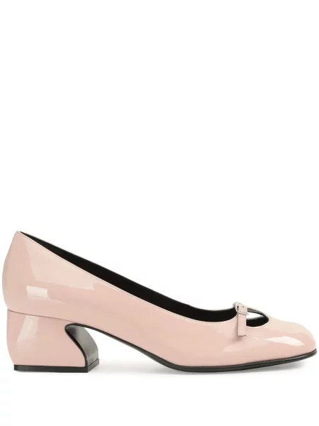 Pantofi cu toc Sergio Rossi slingback roz