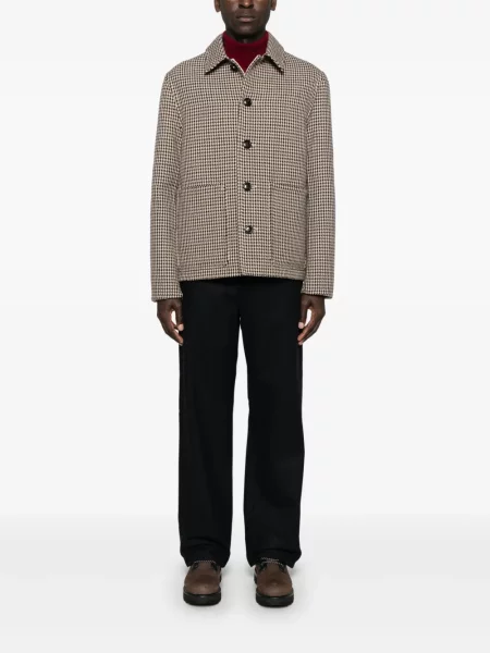 Pantaloni Moncler de lână albastru