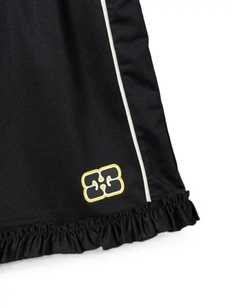 Pantaloni scurți Ganni negru