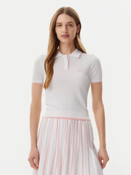 Polo majica Guess bela