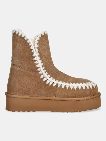 Замшевые сапоги Answear.lab коричневые