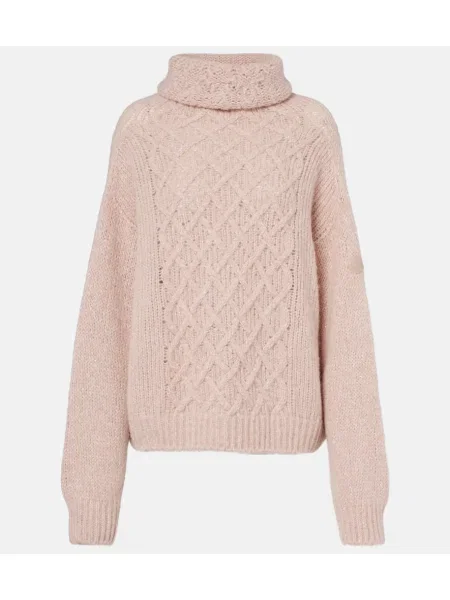 Heláncă Moncler din lână alpaca roz