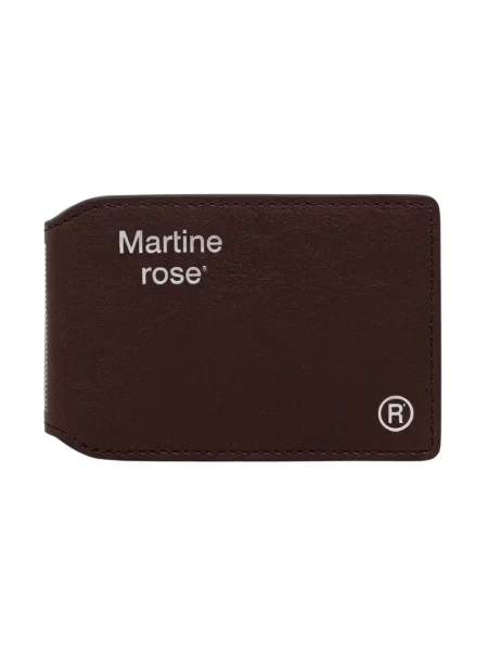 Martine Rose etui na karty skórzane Oyster różowy