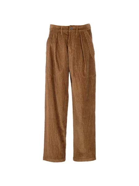 Pantaloni Kristina Ti de catifea cord maro
