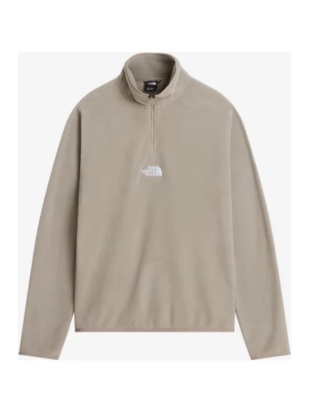Polar The North Face Glacier Quarter Zip Haftowane Logo jasny S beżowy
