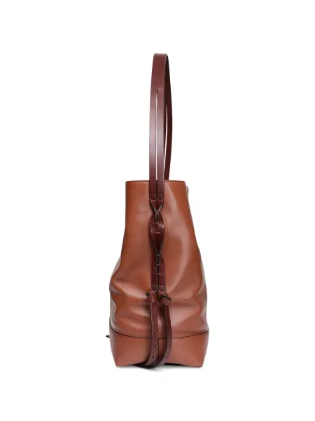 Geantă bucket Marni din piele mini maro