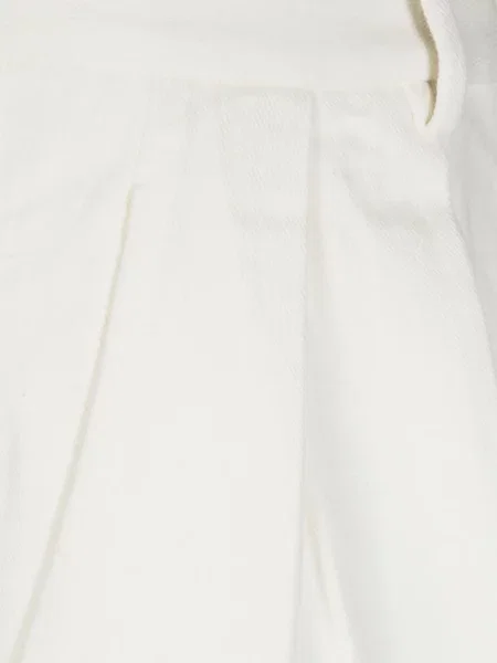 Pantaloni Forte_forte plisate alb