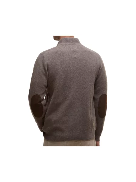 Sweter Barbour wełniany brązowy