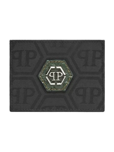 Portfel Philipp Plein skórzany czarny
