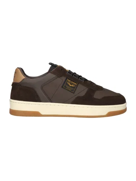 Sneakersy Pme Legend skórzane brązowe