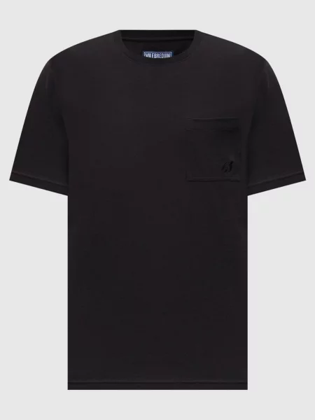 Футболка Vilebrequin с вышивкой черная