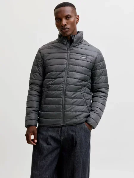 JACK & JONES Geacă de primăvară-toamnă JJElvis închis gri
