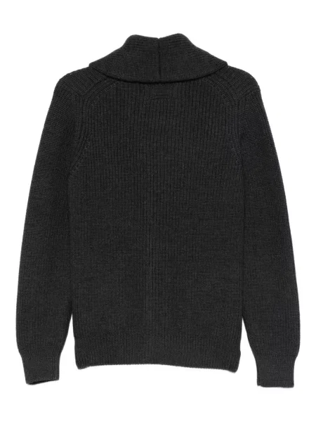 Gulerat cardigan Drumohr gri