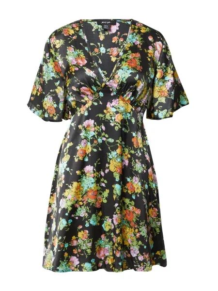 Nasty Gal Rochie de vară galben / verde deschis / portocaliu negru