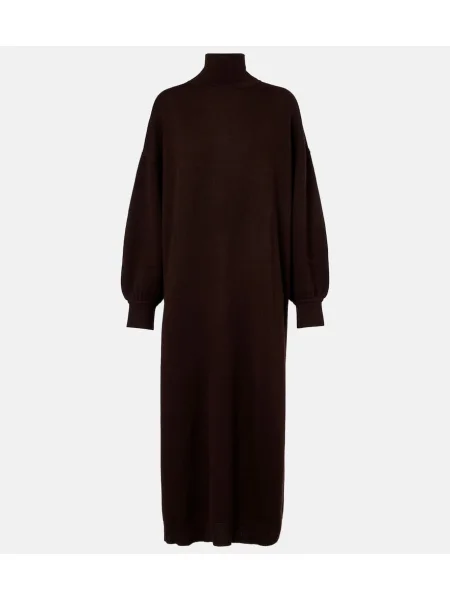 Rochie Jardin Des Orangers de lână de costum maro