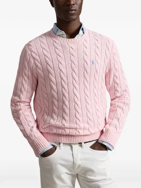 Klasické polotričko Polo Ralph Lauren s výšivkou šedé