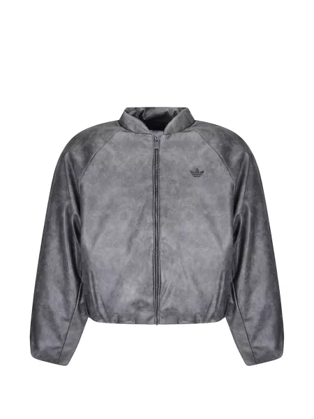 Geacă bomber Adidas cu broderie negru