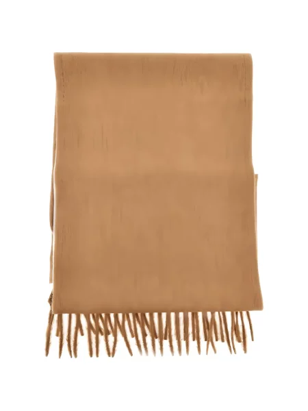 Fular Max Mara cu franjuri maro