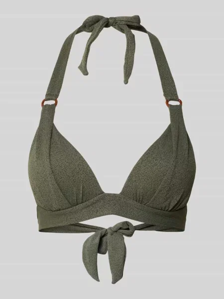 Top bikini z detalem z logo model ‘MAHO’ Banana Moon khaki