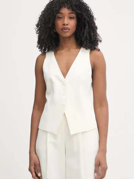 BOSS Orange vestă pentru femei cu lyocell C Jalily bej