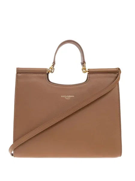 Geanta de piele Dolce & Gabbana din piele maro