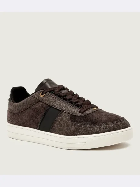 Michael Kors Sneakers BRADY cu adaos de piele maro