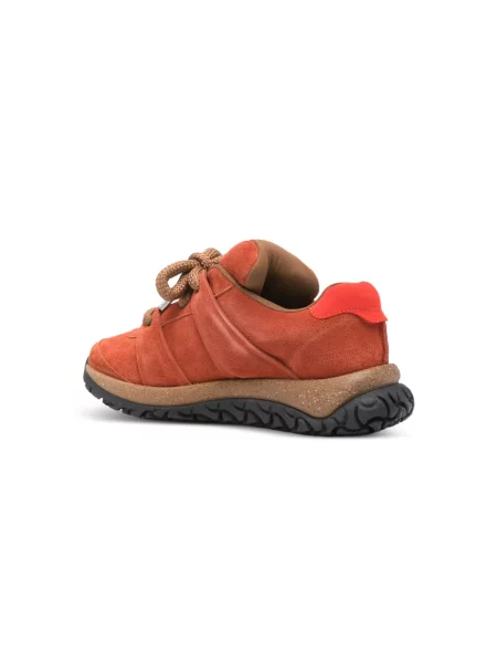 Sneakerși Birkenstock cu șireturi din dantelă portocaliu