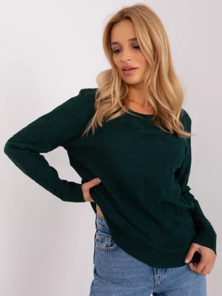Pulover Fashionhunters verde