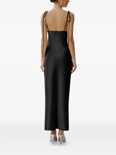 Rochie maxi Framboise fără mâneci de costum negru