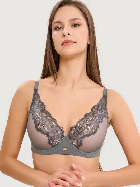 Бюстгальтер Lormar серый