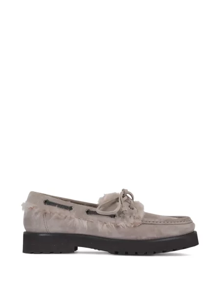 Szarvasbőr loafer Brunello Cucinelli szürke