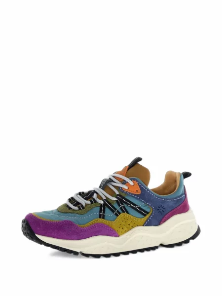 Sneakerși Flower Mountain cu model floral albastru