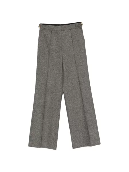 Pantaloni Sandro de lână gri