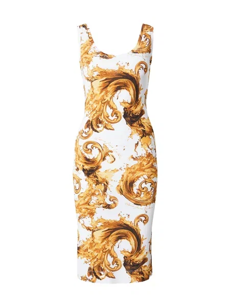 Versace Jeans Couture Obleka zlata bela