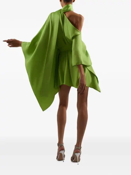 Cu centură rochie mini Taller Marmo verde