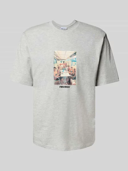 T-shirt o kroju regular fit z mieszanki bawełny i Review