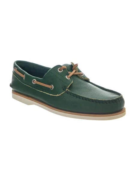 Półbuty Timberland skórzane zielone
