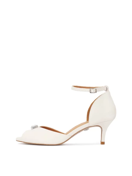 Kazar Sandale cu baretă murdar alb