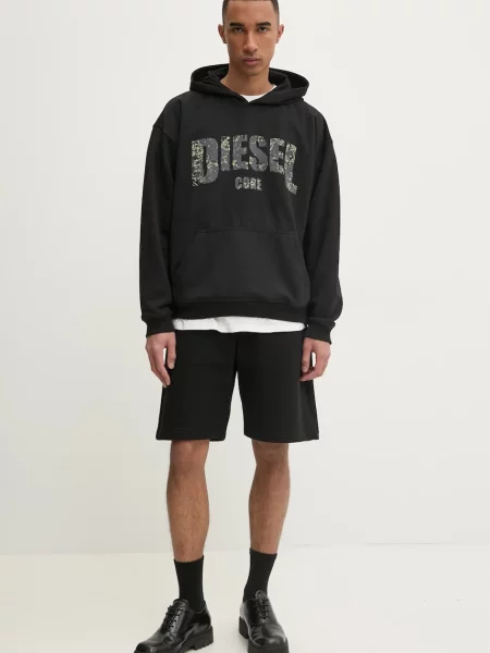 Kratke hlače Diesel P-CROWN-DOVAL-PJ SHORTS črna