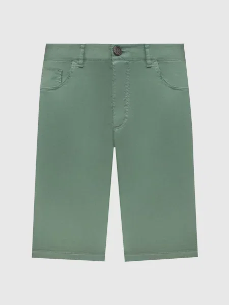 Шорты Stefano Ricci с вышивкой зеленые