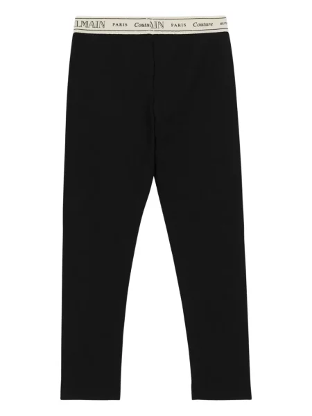 Legginsy dziecięce Balmain czarne