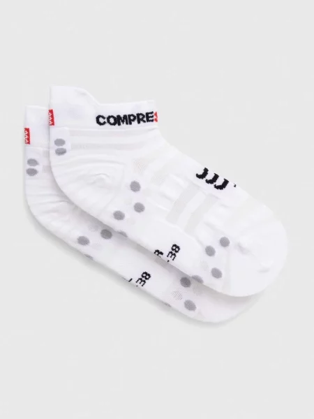 Чорапи Compressport Pro Racing Socks Ultralight Run Low бяло