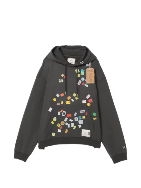 Hanorac cu glugă Maison Mihara Yasuhiro cu imagine gri
