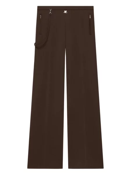 Pantaloni Courreges maro