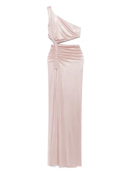 Rochie maxi Nissa de costum roz